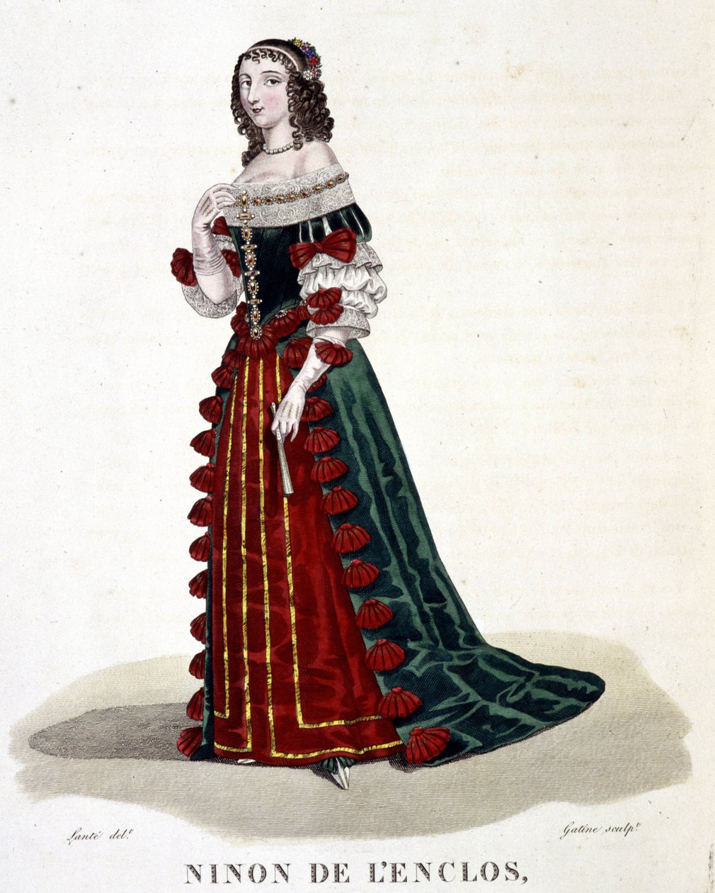Enclos 的 Anne “” Ninon ”（或 Ninon de Lenclos 或 Ninon de Lanclos 作者 路易·玛丽·兰特（Louis Marie Lante）