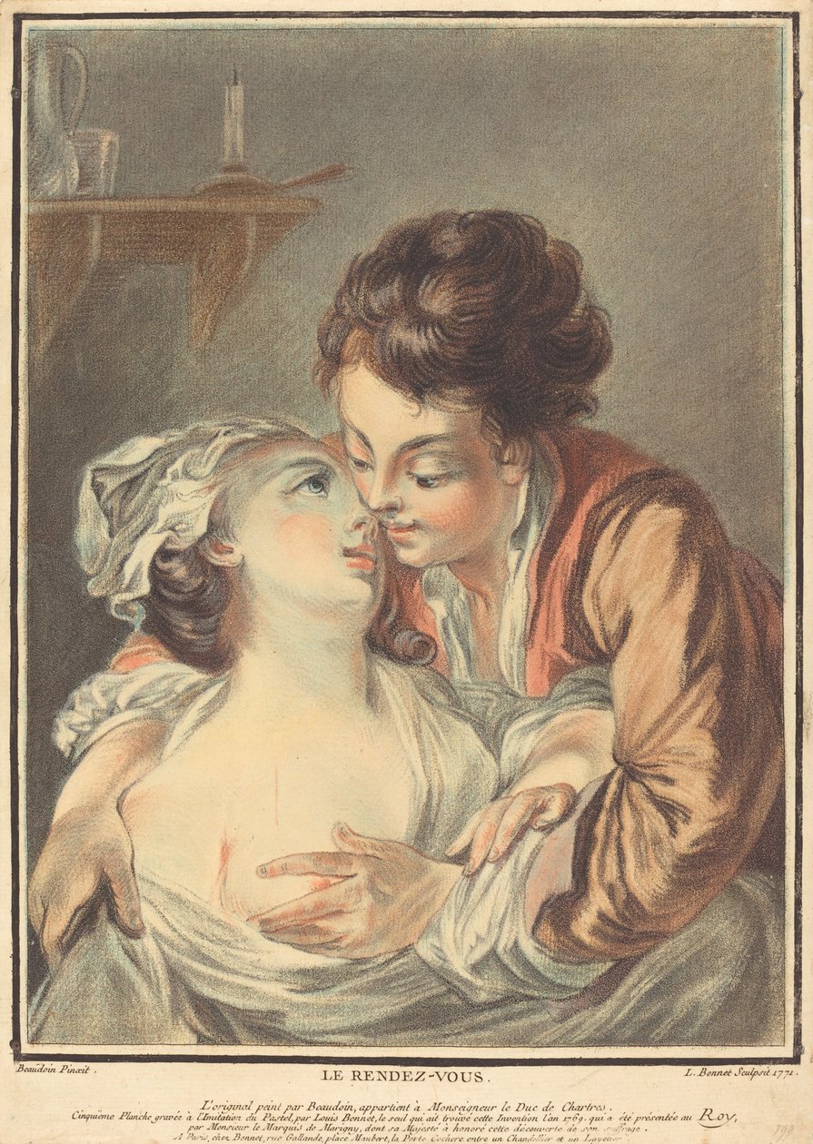 Le Rendez-vous, 1771. 作者 路易·马林·邦内特