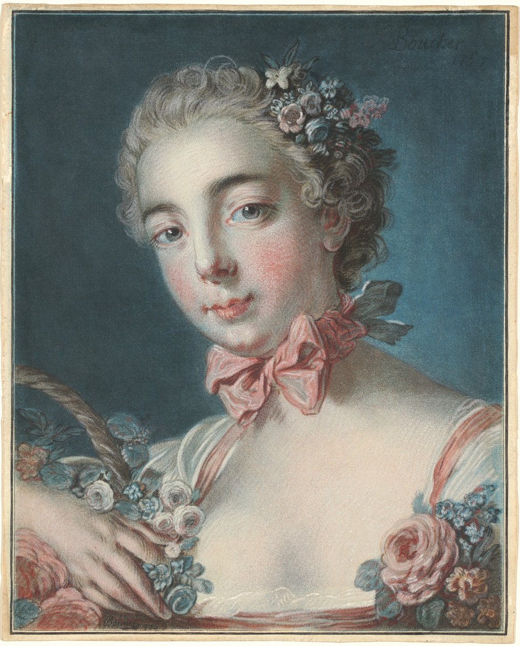 Tête de Flore Flora的头像，1769年。 作者 路易·马林·邦内特