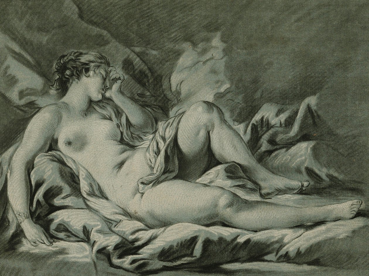 金星睡觉，在弗朗索瓦·布歇之后； 《金星的睡眠》，弗朗索瓦·布歇（Francois Boucher），1771年 作者 路易·马林·邦内特