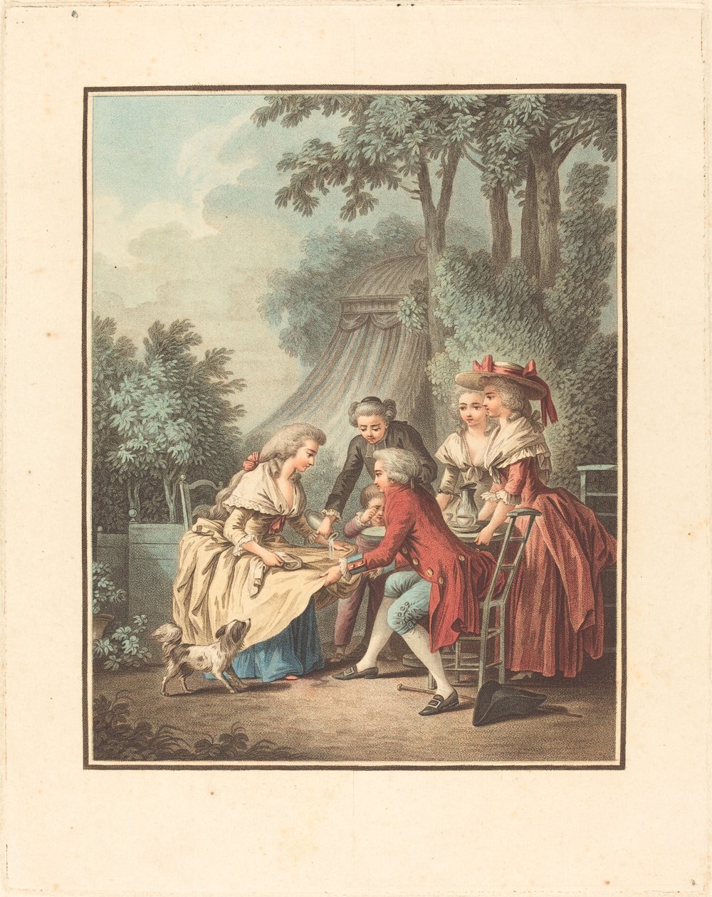 午餐 作者 Louis Marin Bonnet 模仿 Jean Baptiste Hüet，我