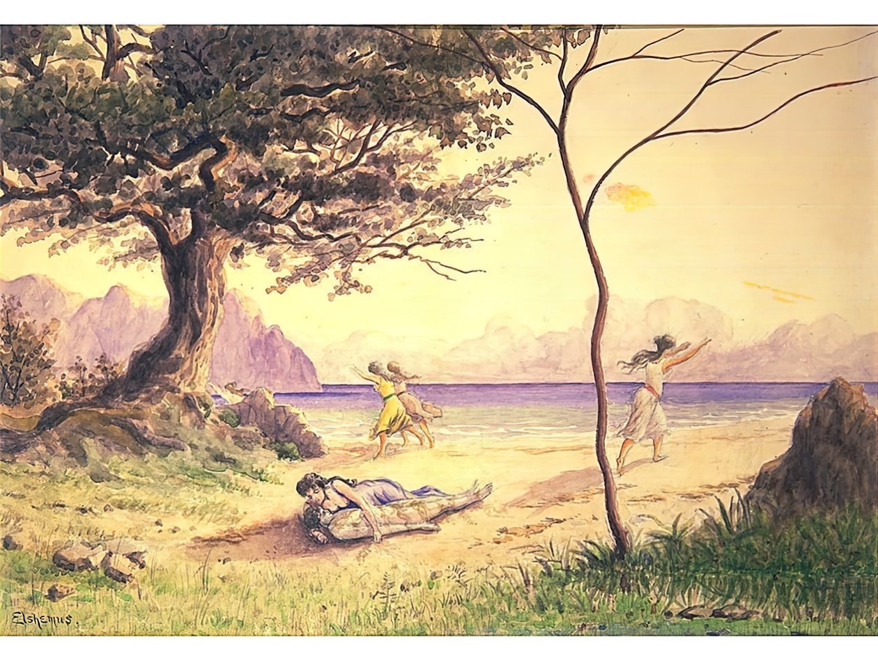 拯救》，约1900年。 作者 路易斯·米歇尔·伊尔西缪斯