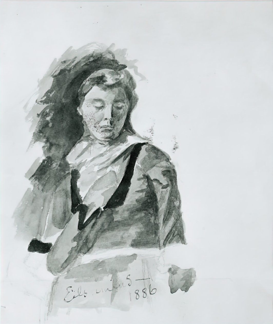 女人的形象，1886年。 作者 路易斯·米歇尔·伊尔西缪斯
