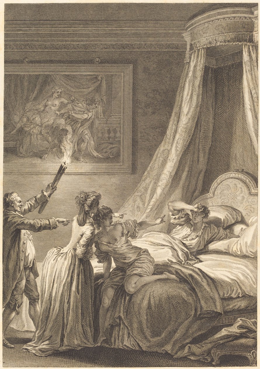 燃气轮机 作者 Louis Michel Halbou 和 Antoine Jean Duclos 在 Jean Honoré Fragonard 之后