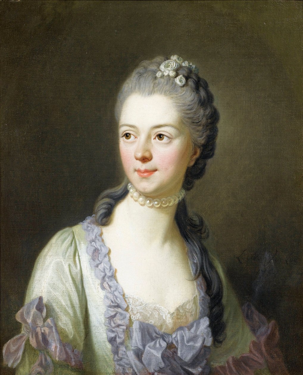 Ekaterina Dmitrievna Golitsyna (Galitzine)王子的肖像 - Ekaterina Dmitrievna Golitsyna (1720-1761), nee Cantemir的肖像 par Van Loo, Louis Michel (1707-1771) 作者 路易斯·米歇尔·范·卢