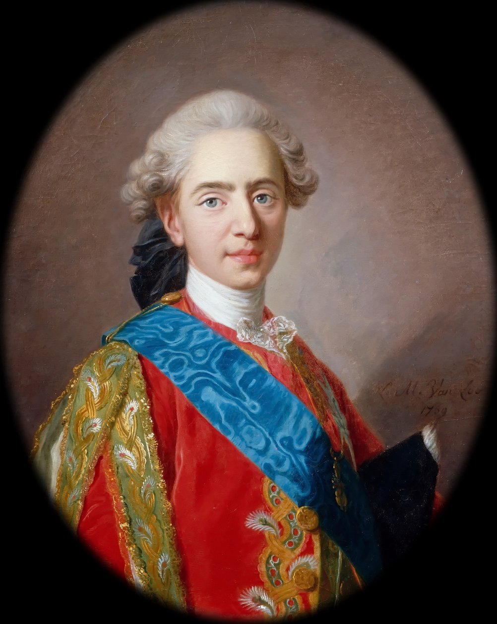 路易·奥古斯特（Louis-Auguste），公爵贝里（Duc de Berry）1754-1793，未来是法国国王路易十六 作者 路易斯·米歇尔·范·卢