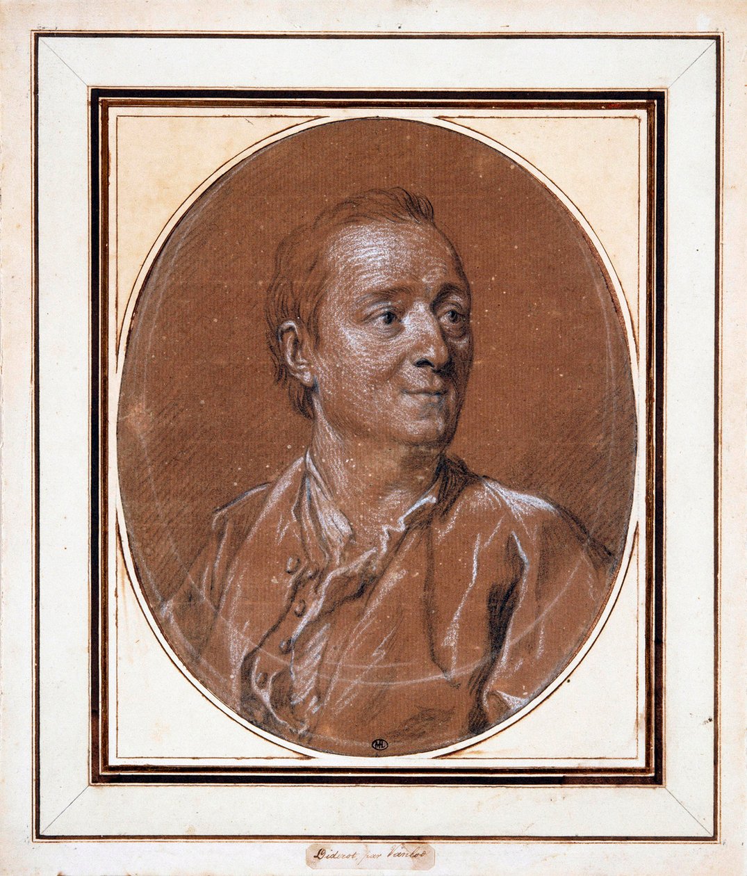 丹尼斯·狄德罗（Denis Diderot）肖像1713-1784，1767年。 作者 路易斯·米歇尔·范·卢