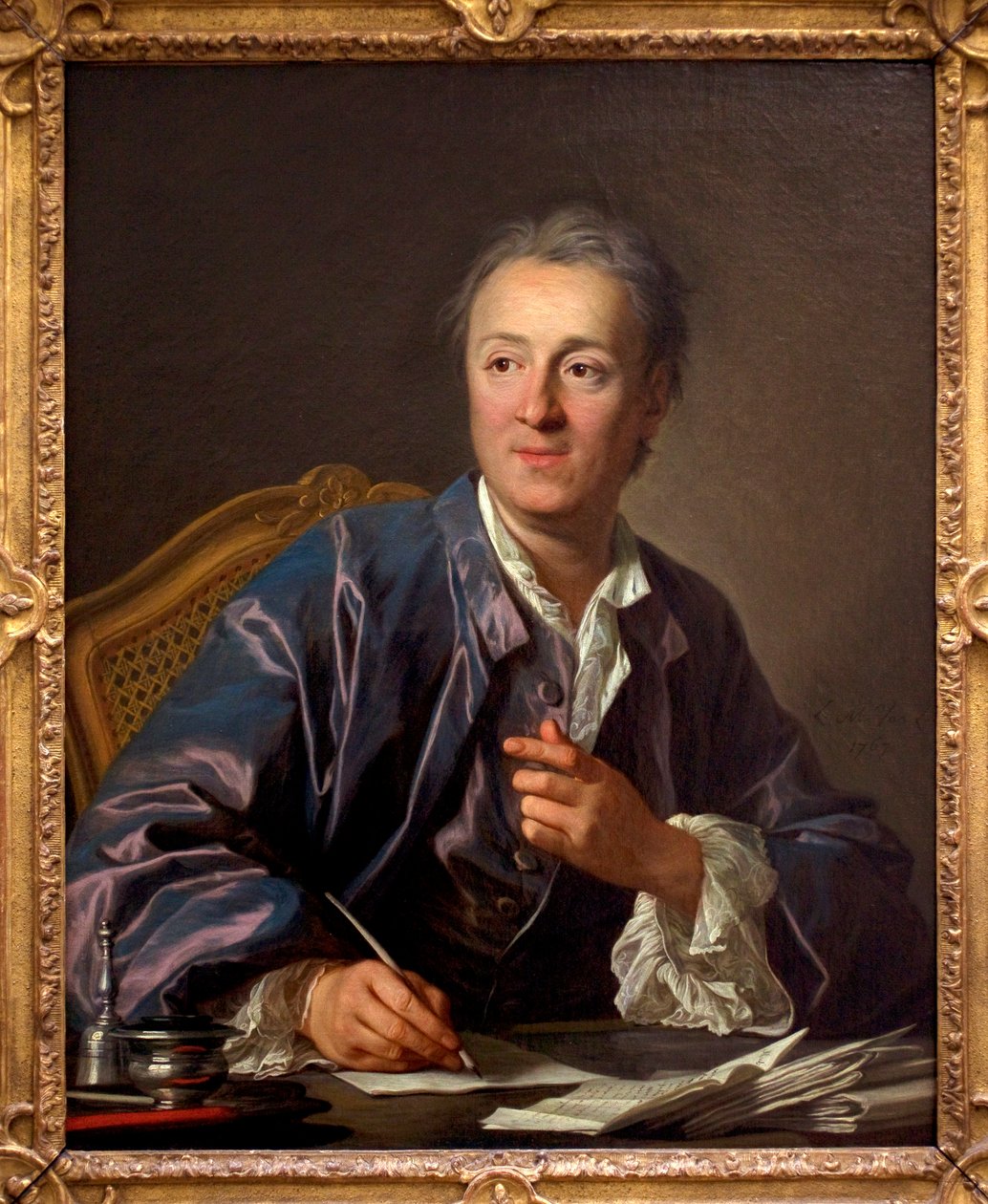 丹尼斯·狄德罗（Denis Diderot）肖像，1767年 作者 路易斯·米歇尔·范·卢