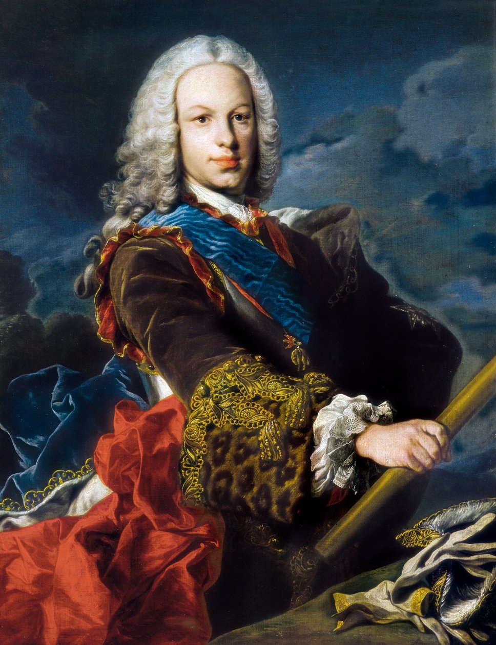 Portrait of Ferdinand VI of Spain, called the Wise (1713-1759) 作者 路易斯·米歇尔·范·卢