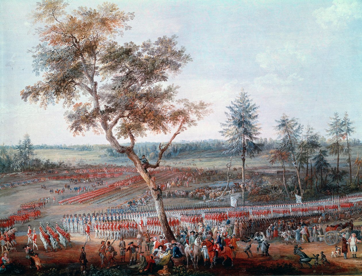 1781 年 10 月 19 日围攻约克镇。细节（布面油画 作者 路易斯·尼古拉斯·范·布拉伦伯格