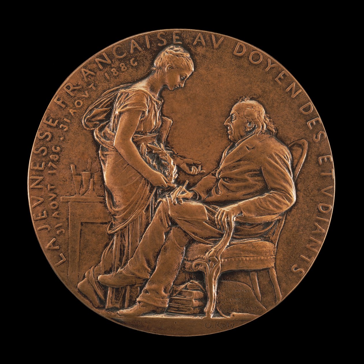 Michel-Eugène Chevreul，1786-1889，化学家、物理学家和哲学家，1886。 作者 路易斯·奥斯卡·罗蒂