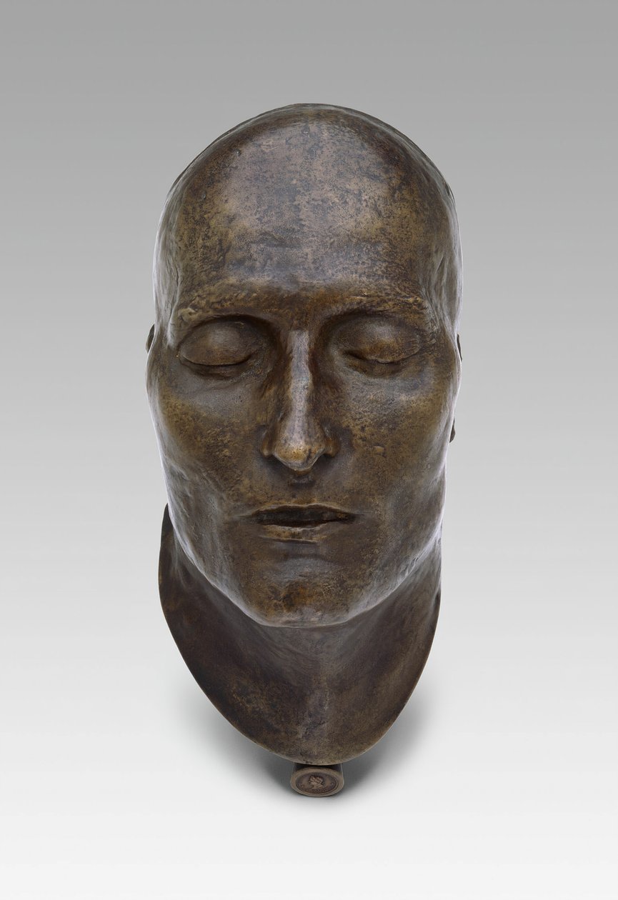 拿破仑的死亡面具，模型为1821年，铸造于1833年 作者 路易斯·理查德