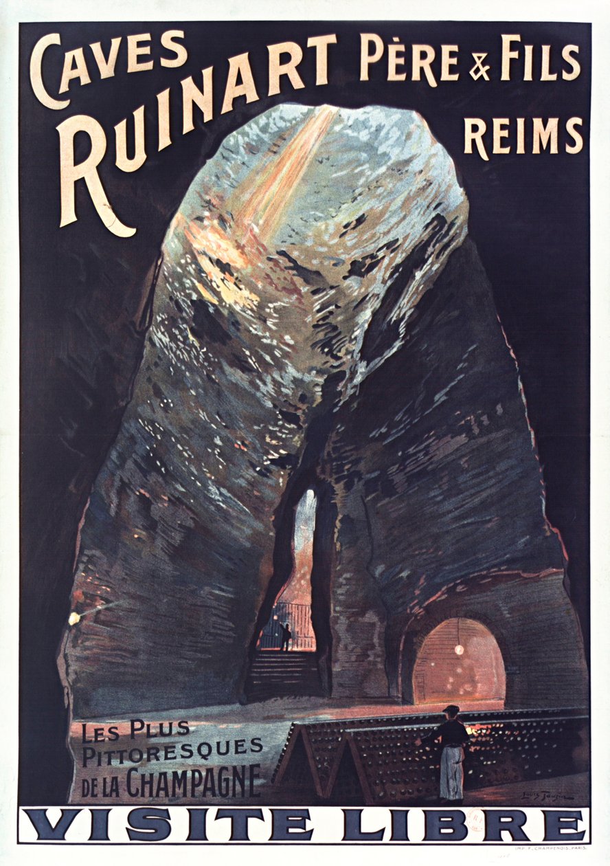 Caves Ruinart, 1914年。 作者 路易·陶金