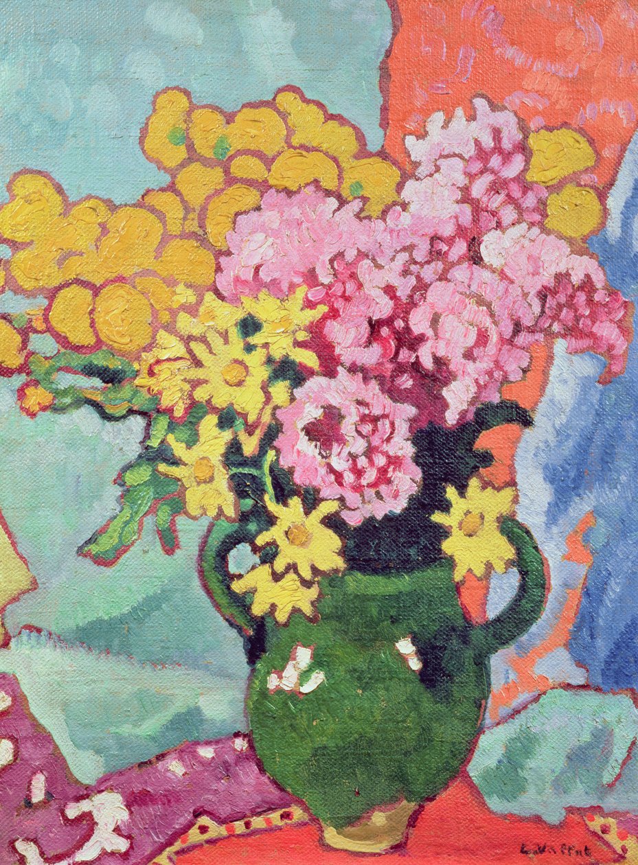 花束（卡片油画） 作者 路易斯·瓦尔塔特