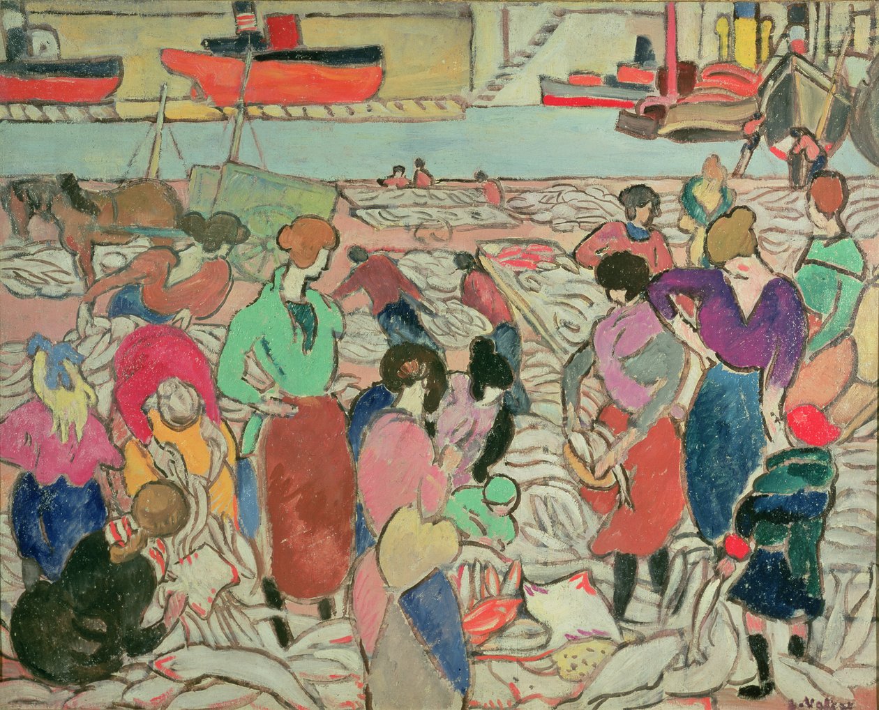 Buying Fish at Boulogne   1457161   zh       chinese Successfully Translated  Original: Syllable - Me from the series Tales of Ise in Fashionable Brocade Prints, c.1770-1773 (woodblock on paper) Translat: Syllable - Me from the series Tales of Ise in Fashi 作者 路易斯·瓦尔塔特