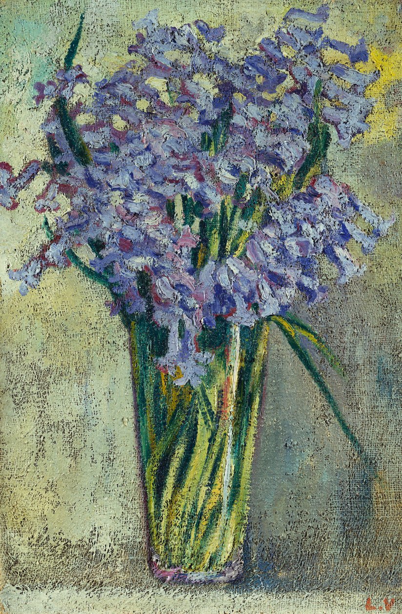 玻璃花瓶，约 1910 年（布面油画） 作者 路易斯·瓦尔塔特