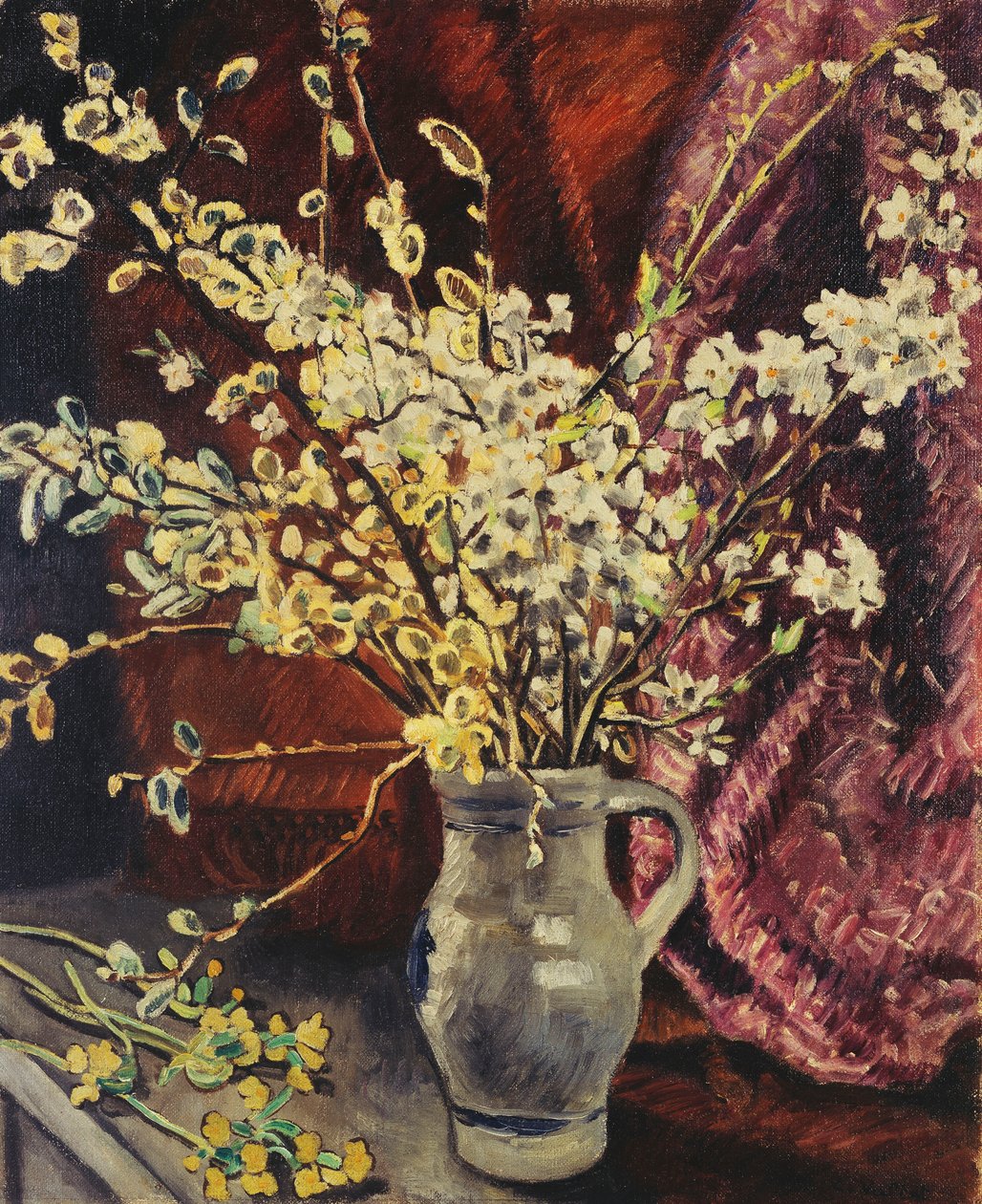 花枝壶; Cruche de Branches Fleuries 作者 路易斯·瓦尔塔特