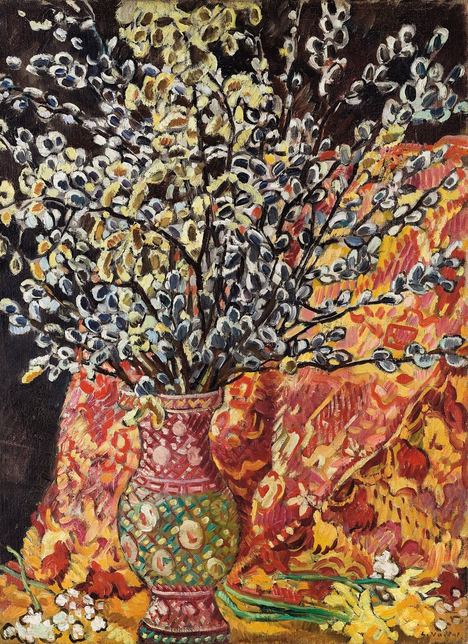 花瓶（布面油画） 作者 路易斯·瓦尔塔特