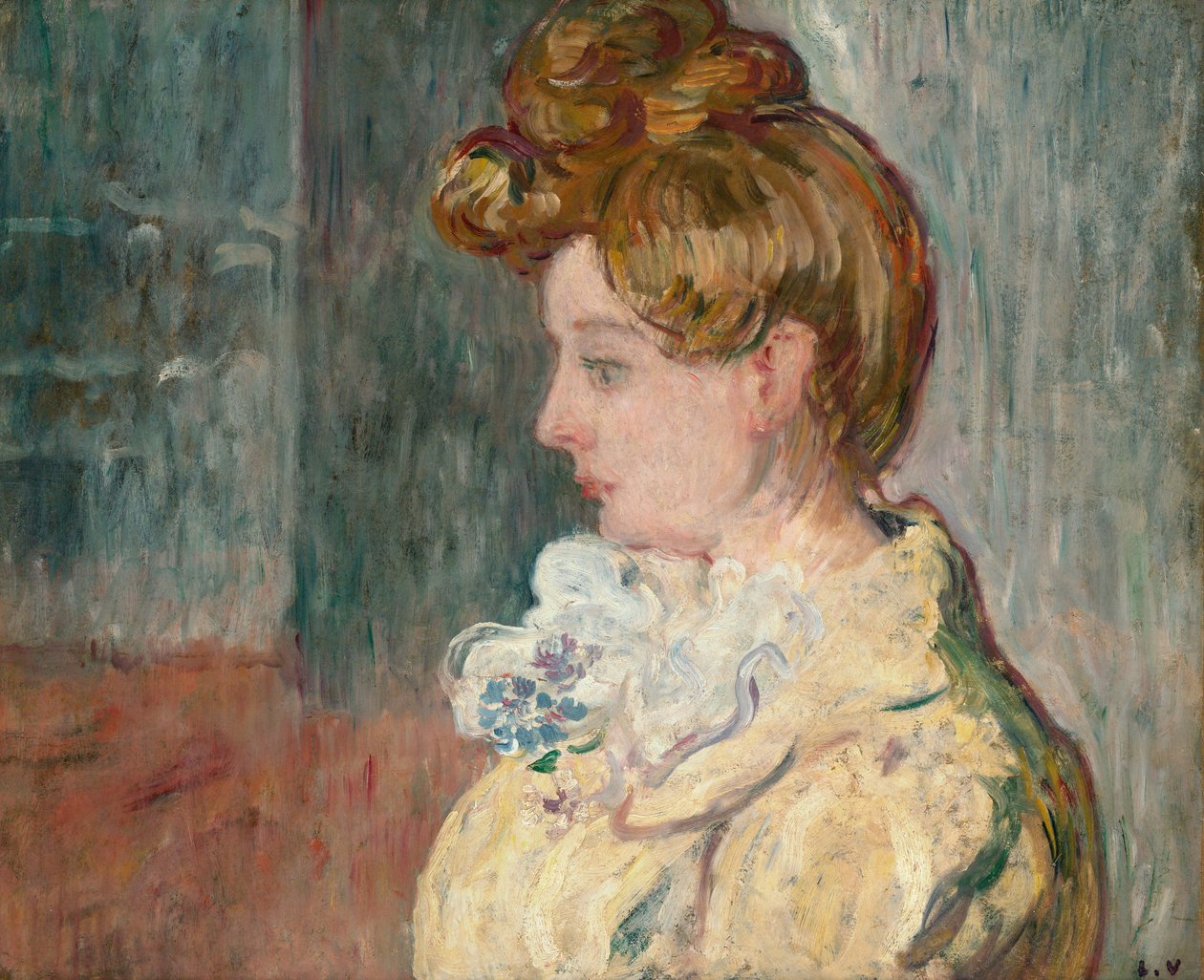 红磨坊里的女人，c.1902（纸上油画） 作者 路易斯·瓦尔塔特