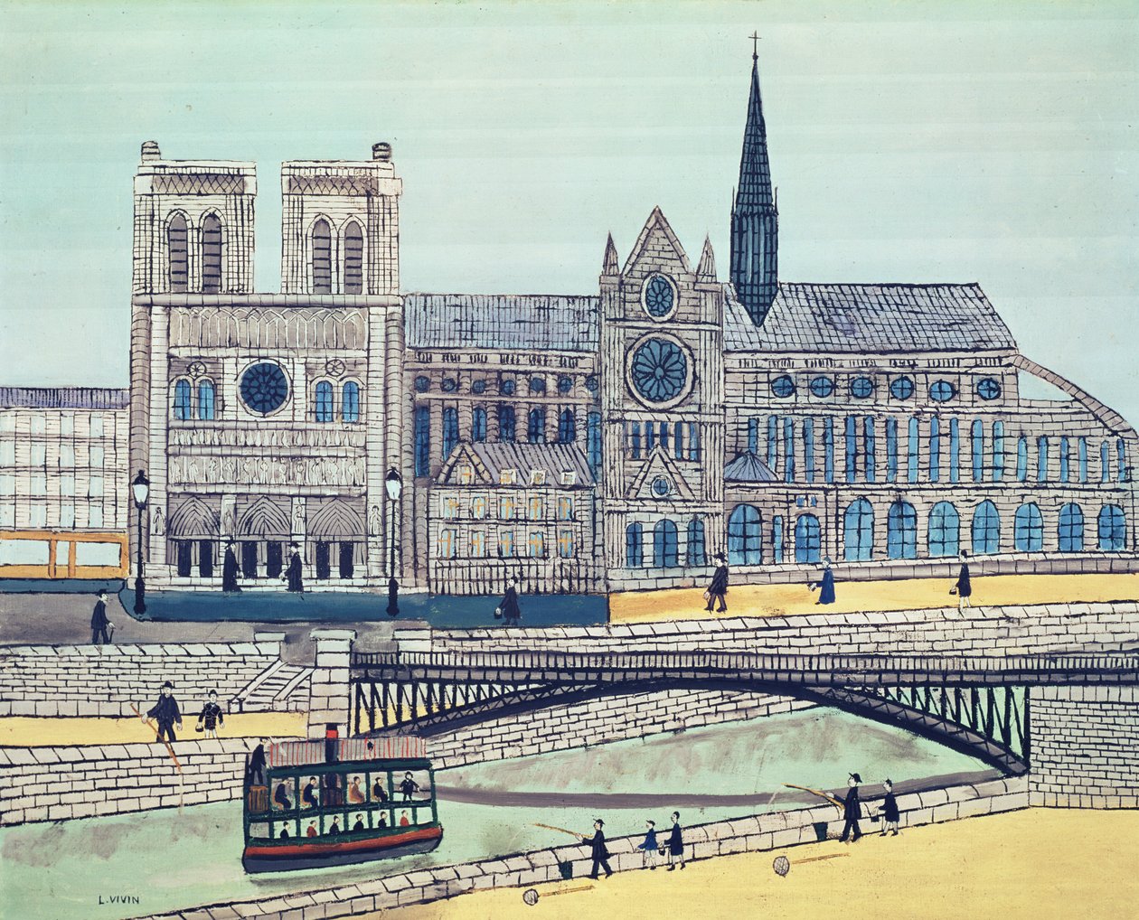 Notre-Dame（南侧），c.1933 作者 路易斯·维文