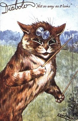 "抖空竹--并不像看起来那么容易"（明信片） 作者 路易·韦恩
