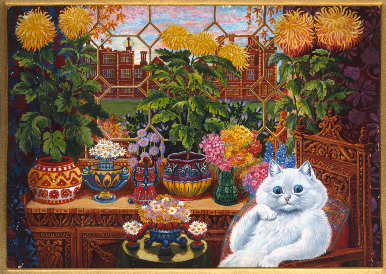 猫学院院长（水粉画） 作者 路易·韦恩