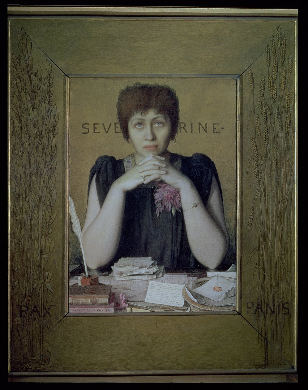 Severine的肖像（Caroline Remy）（1855-1929） 作者 路易斯·韦登·霍金斯