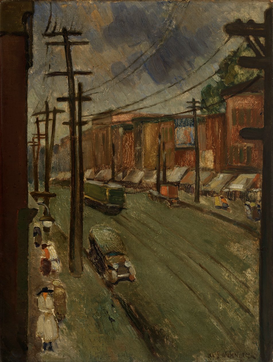 蒙特利尔主街，1928年。 作者 路易斯·维森伯格