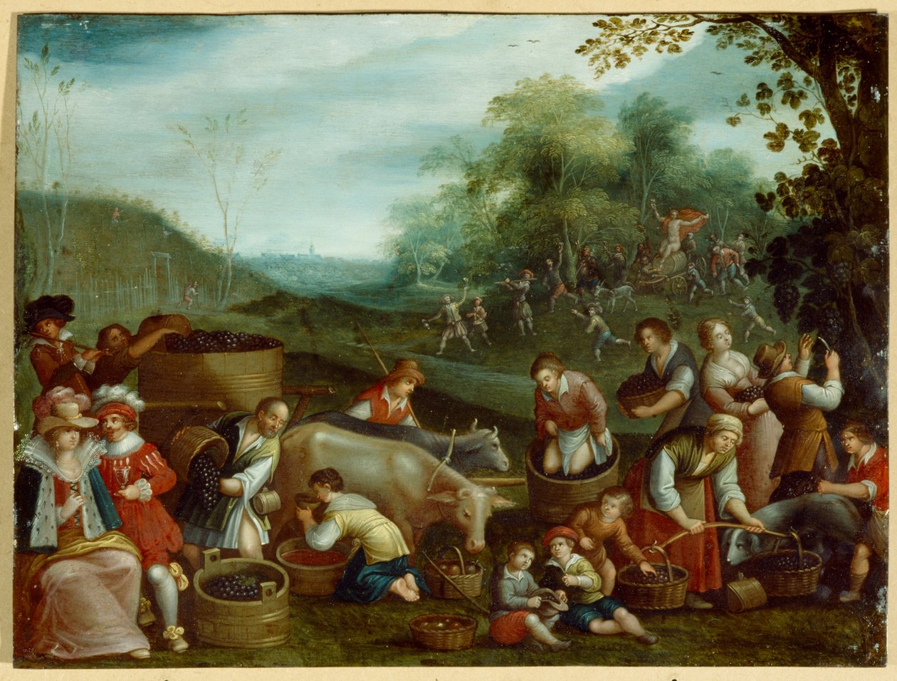 秋天（布面油画） 作者 Louis de (circle of) Caullery