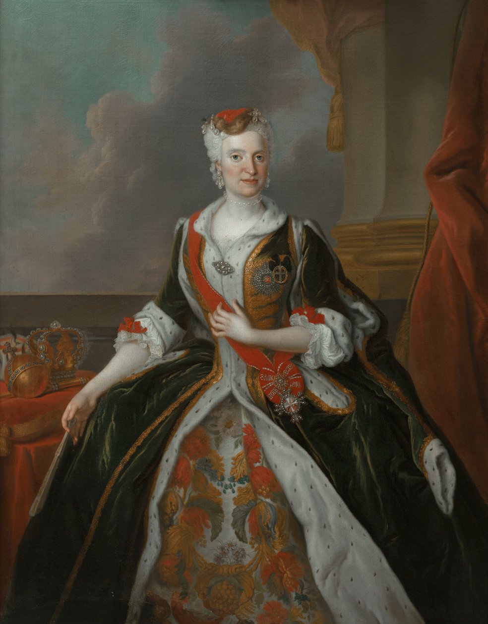 奥地利的玛丽亚·约瑟夫（Maria Josepha）肖像（1737年后） 作者 路易·德·西尔维斯特