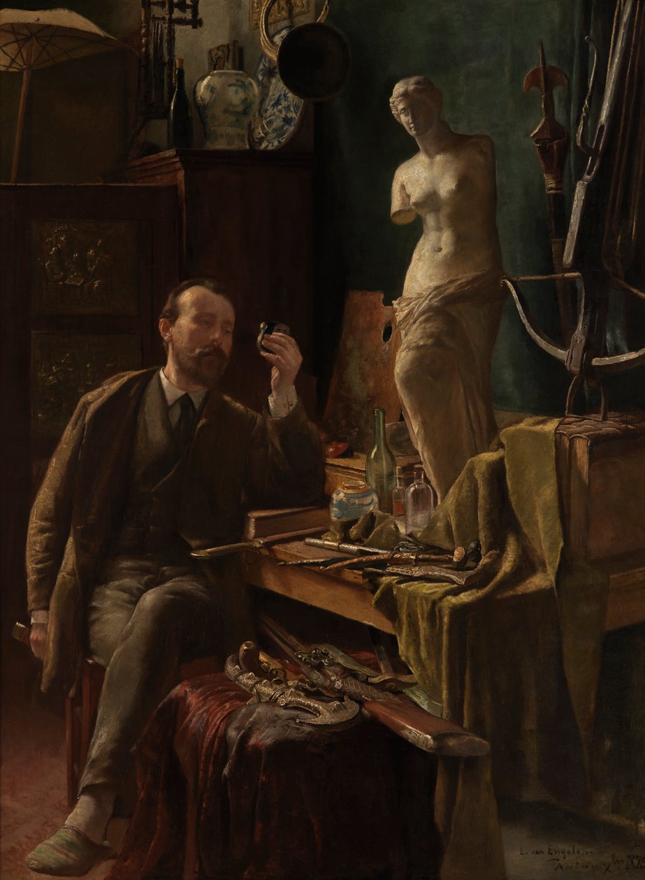 Artist in his Studio 作者 路易斯范恩格伦