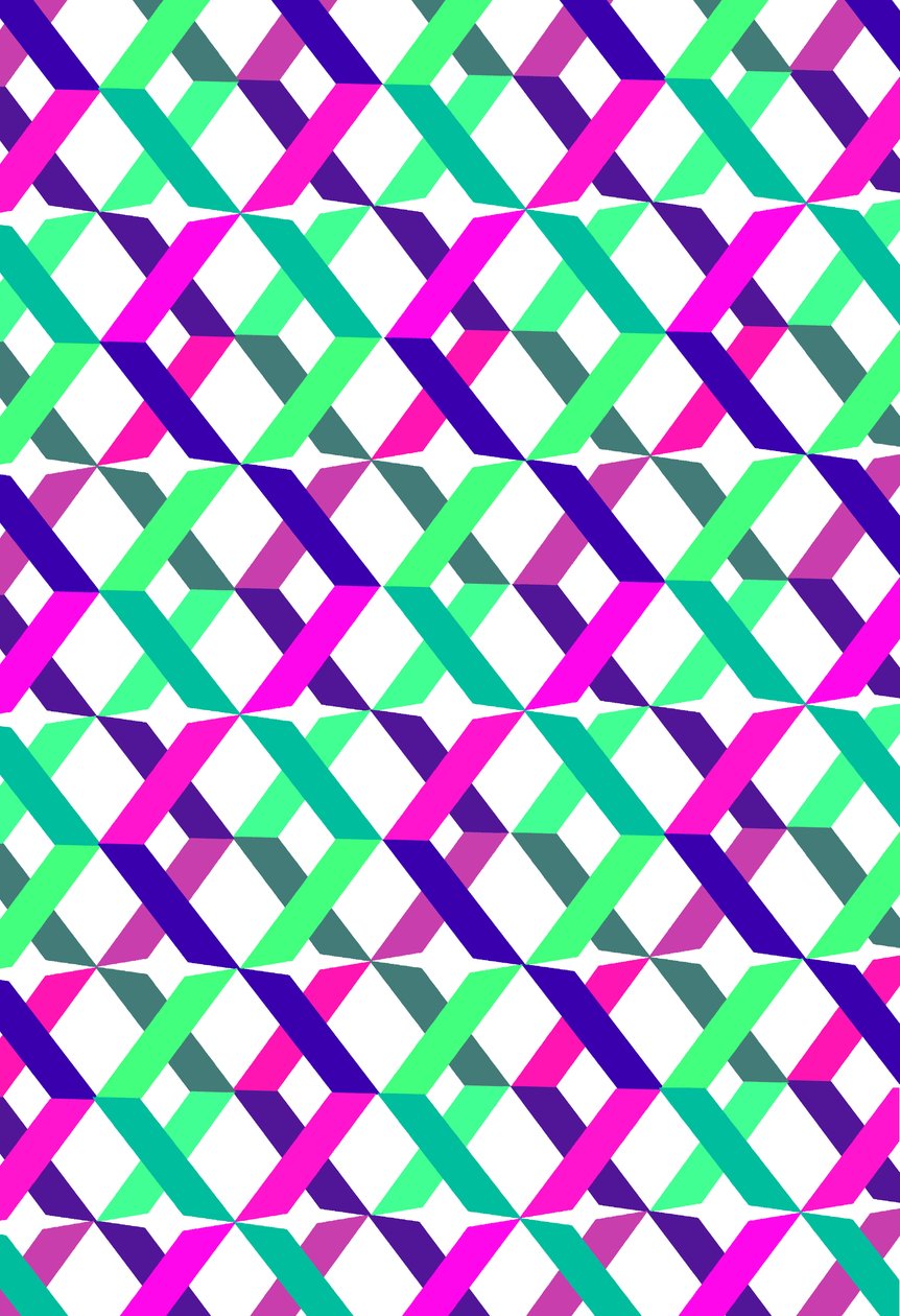 几何十字架，2014，（数字媒体） 作者 路易莎·赫里福德