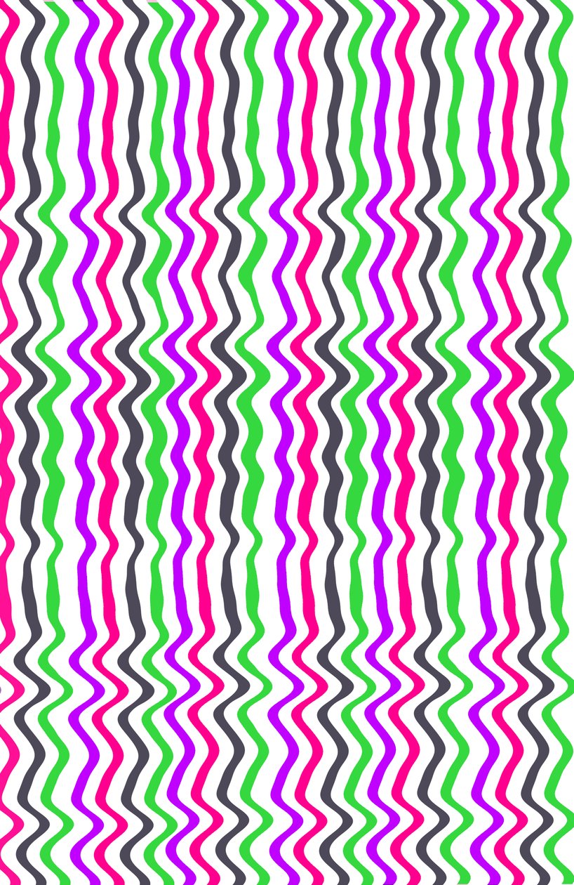 波浪条纹，2014（数字媒体） 作者 路易莎·赫里福德