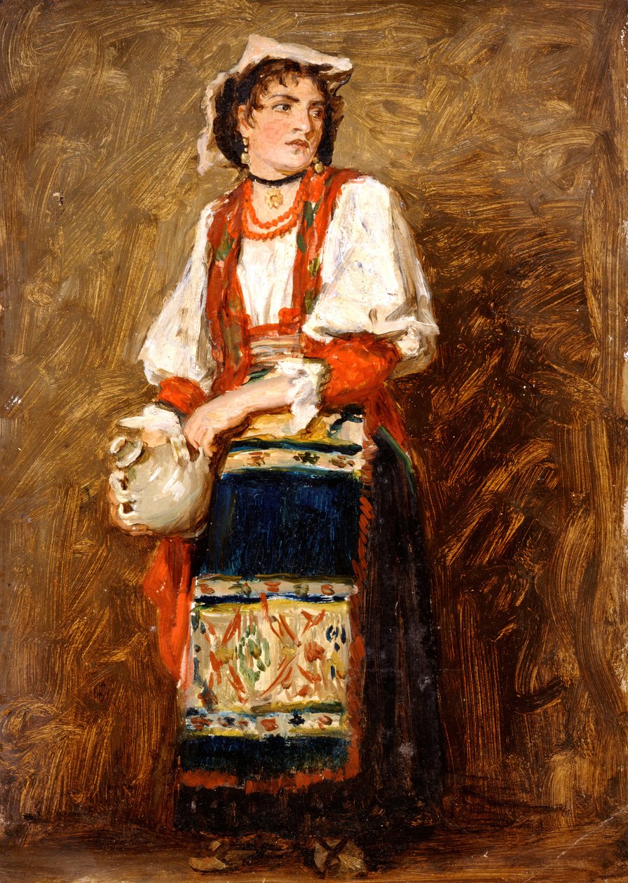 意大利萨瓦农家女研究》，1874-1880。 作者 路易莎·斯塔尔