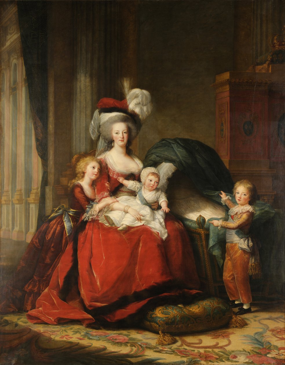 Lorraine-Habsbourg的Marie-Antoinette，法国女王和她的孩子们 作者 伊丽莎白·路易丝·维吉·勒布朗