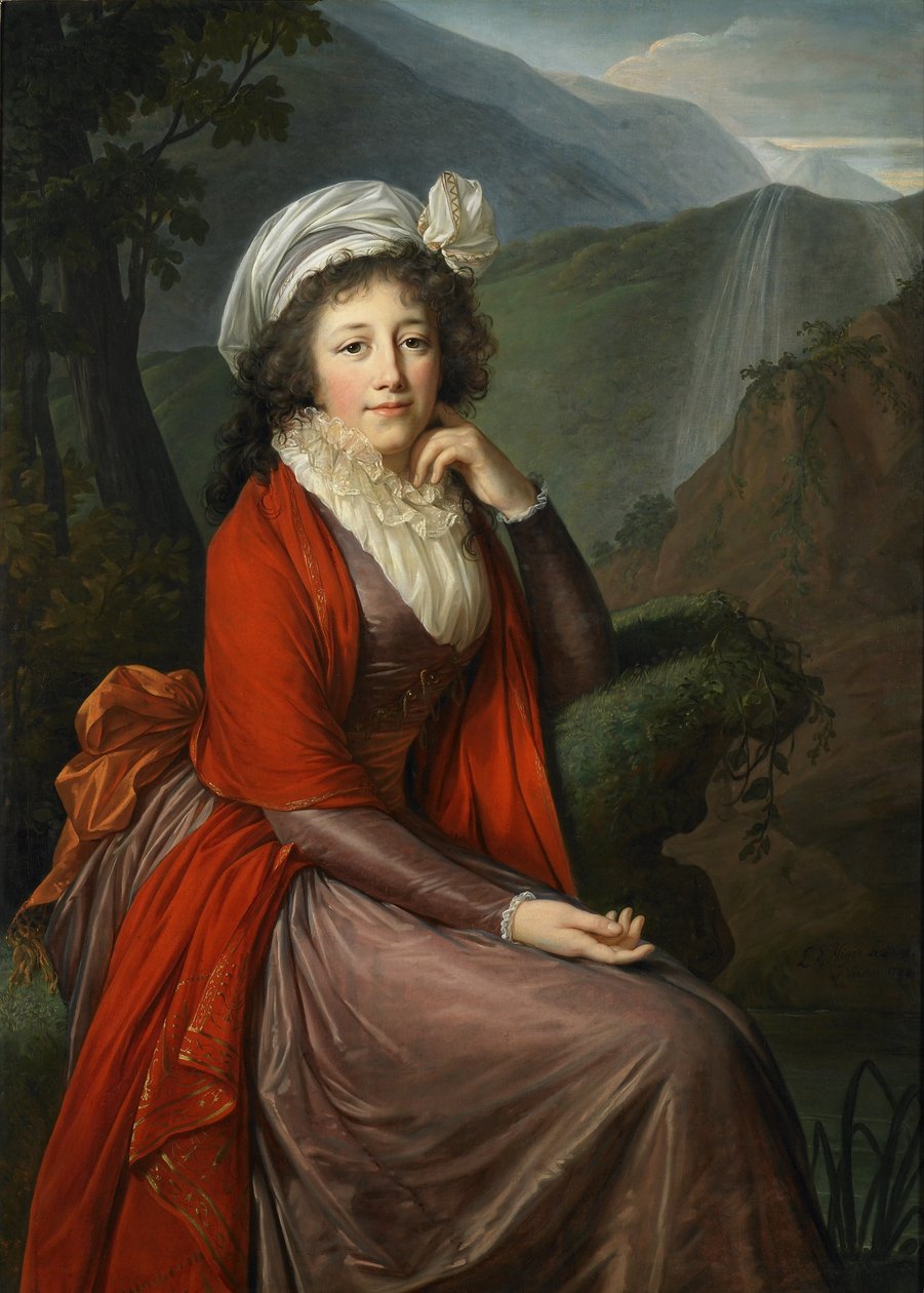 伯爵夫人Maria Theresia Bucquoi的肖像 作者 伊丽莎白·路易丝·维吉·勒布朗