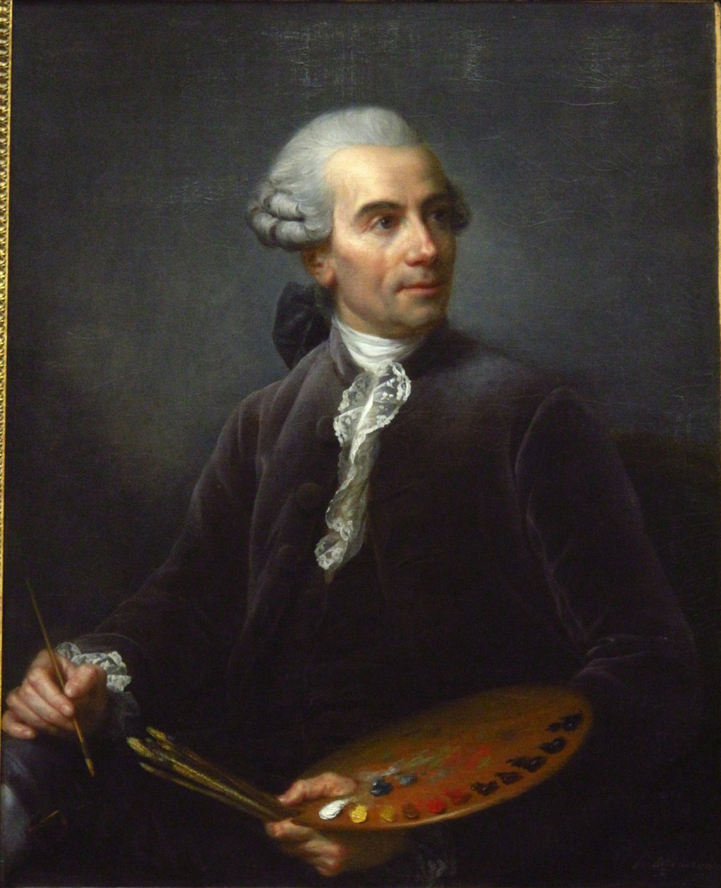 Joseph Vernet（1714-1789）的肖像，法国画家 作者 伊丽莎白·路易丝·维吉·勒布朗