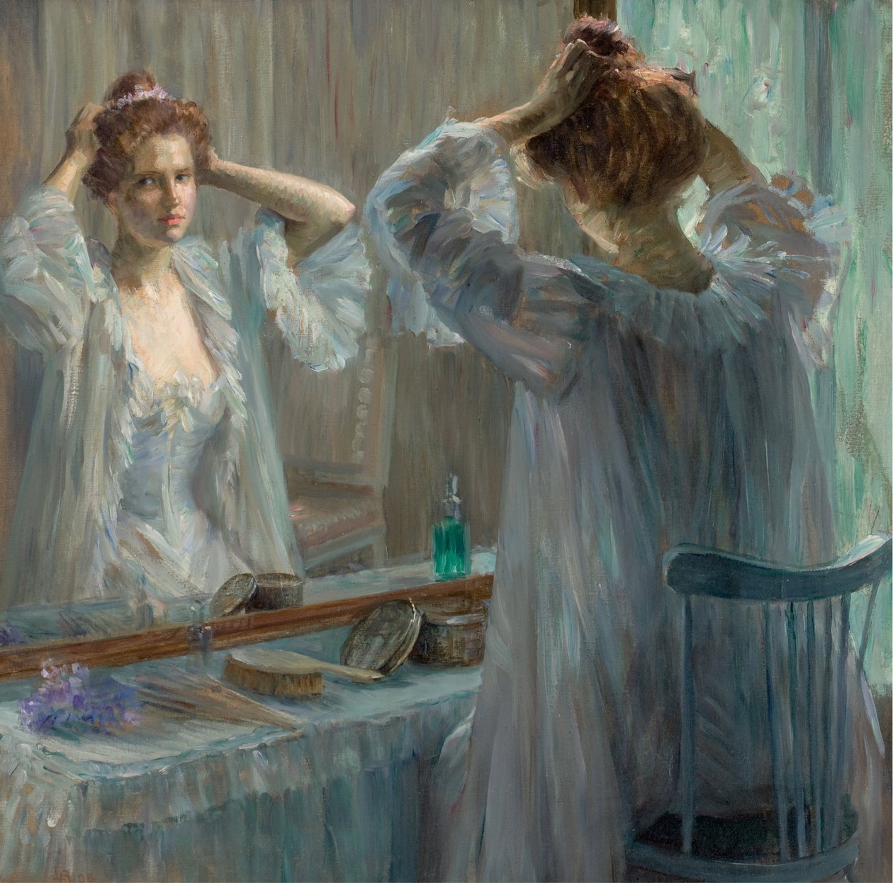 香薰（La Toilette），1898年。 作者 玛丽·路易斯·凯瑟琳·弗罗茨瓦夫