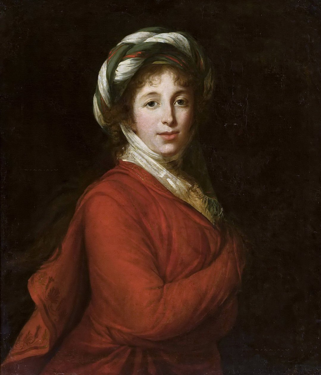 海伦娜-拉齐维尔伯爵夫人的肖像，1753-1821，女，Przezdziecka，约1802-1805。 作者 伊丽莎白·路易丝·维吉·勒布朗