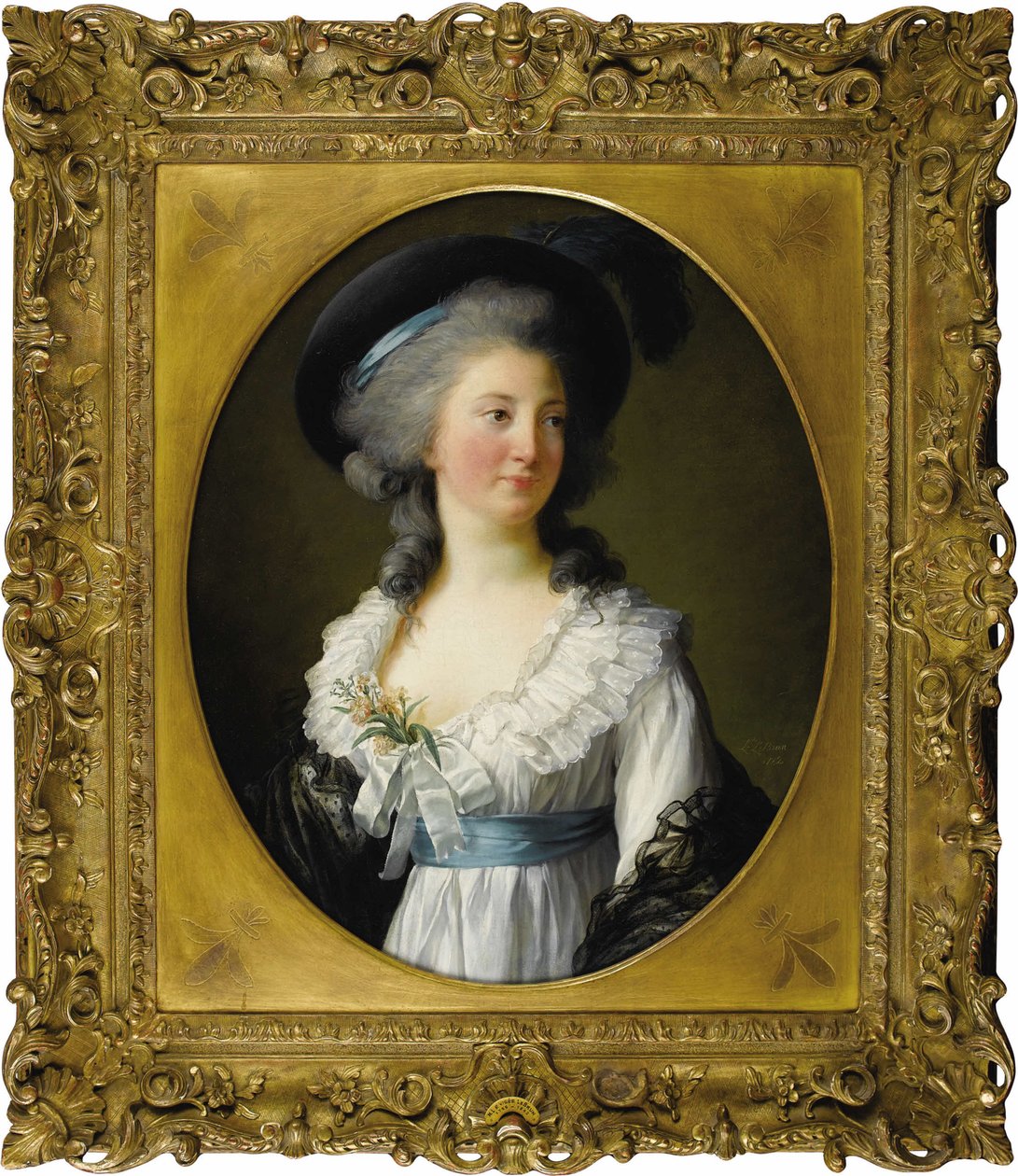 Chabrillan伯爵夫人德摩顿夫人的画像，1782年。 作者 伊丽莎白·路易丝·维吉·勒布朗