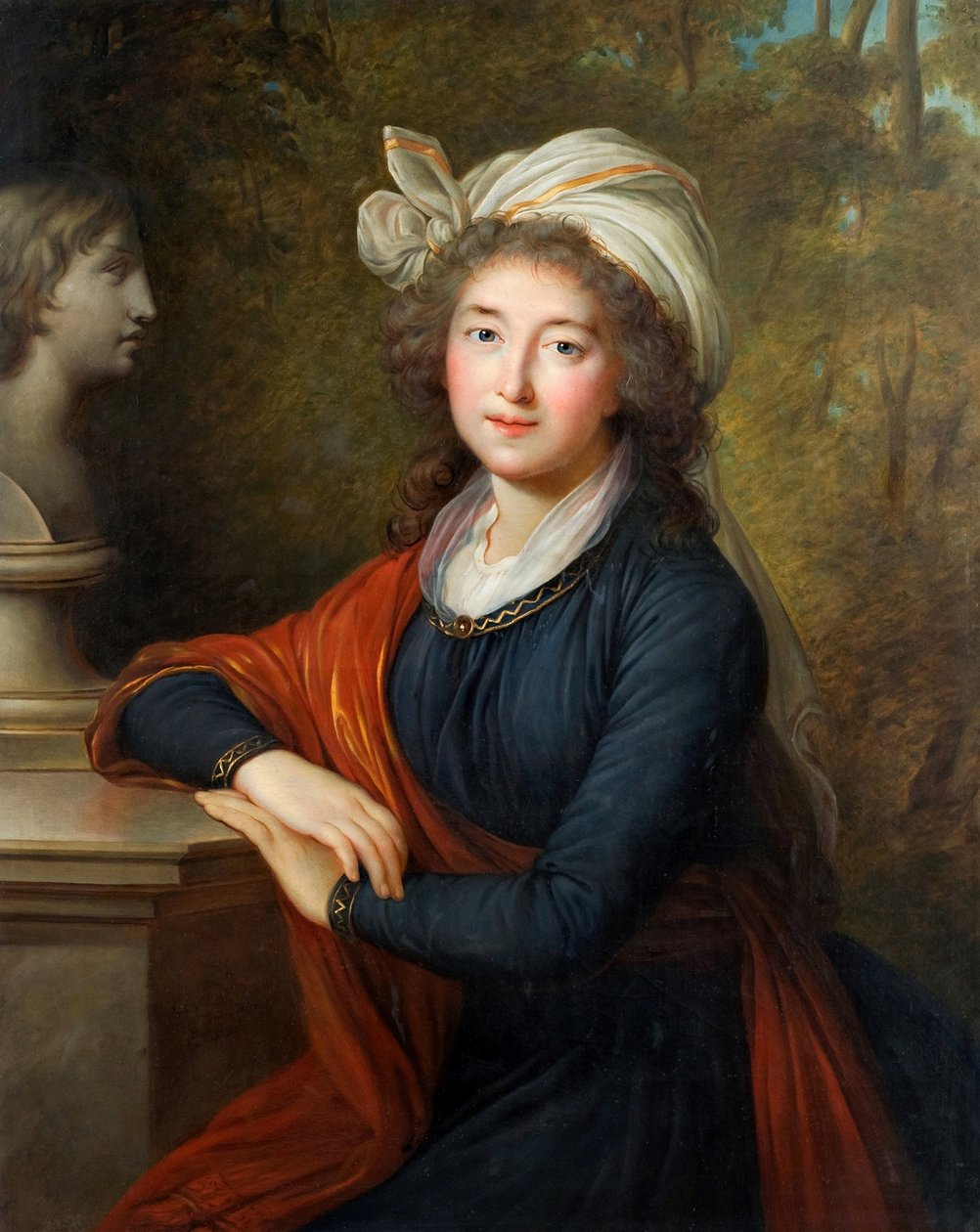 Elzbieta Izabela Lubomirska公主的肖像，她是Czartoryska伯爵夫人，1736-1816，1793年。 作者 伊丽莎白·路易丝·维吉·勒布朗