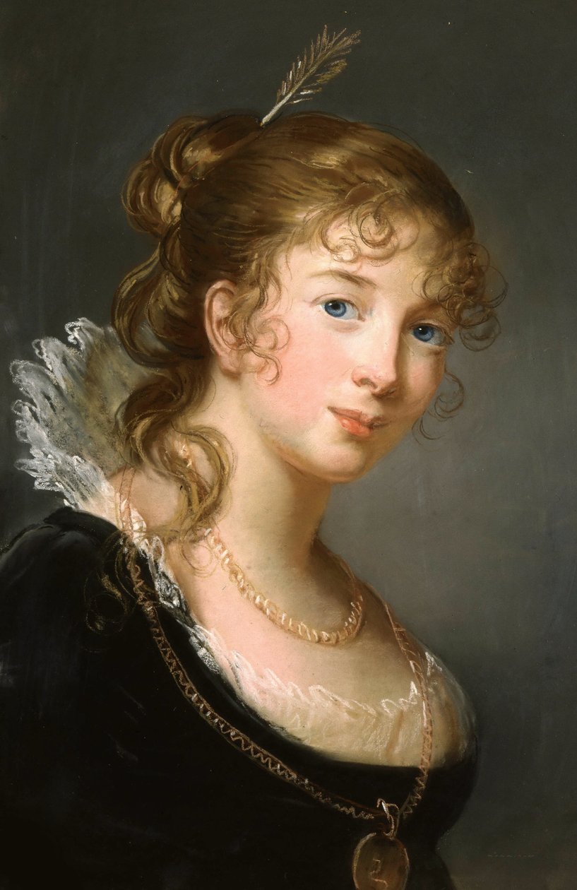 普鲁士公主Frederica Dorothea Louise Philippine 1770-1836，Radziwill伯爵夫人，约1801。 作者 伊丽莎白·路易丝·维吉·勒布朗