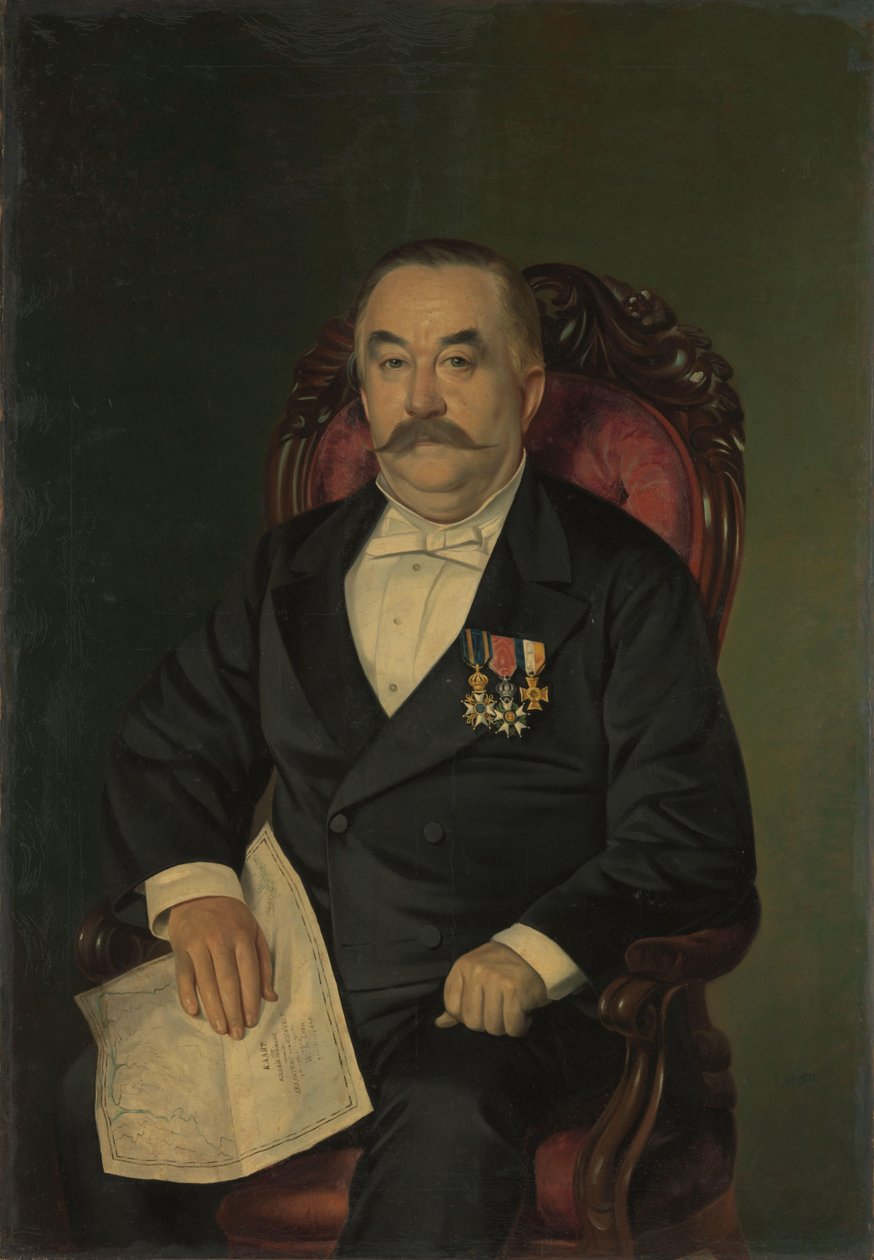 约翰-弗朗索瓦-阿德里安-卡托-范-罗斯福（Johan François Adriaan Cateau van Rosevelt，1823-91 年）。苏里南建设局局长兼移民总代理 作者 洛维拉