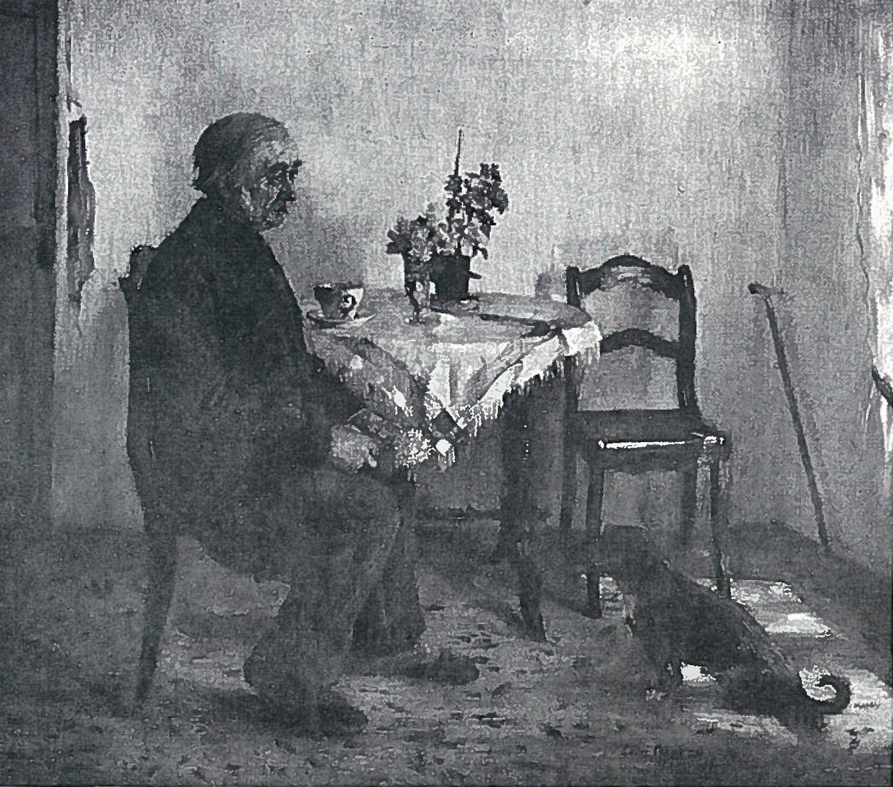 老人在房间里 作者 洛维斯·科林斯（Lovis Corinth）