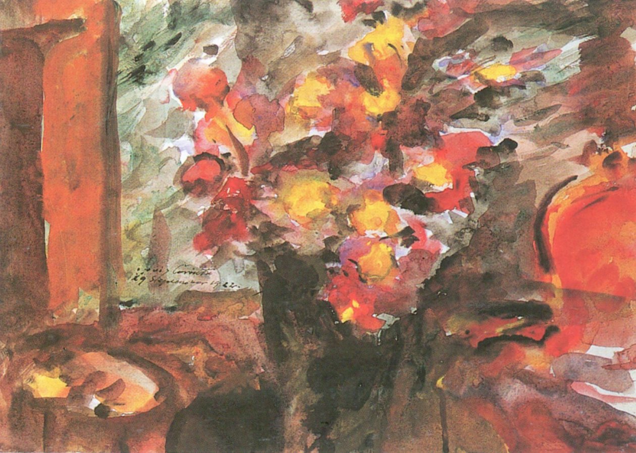 Blumenstillleben Lebenn 作者 洛维斯·科林斯（Lovis Corinth）