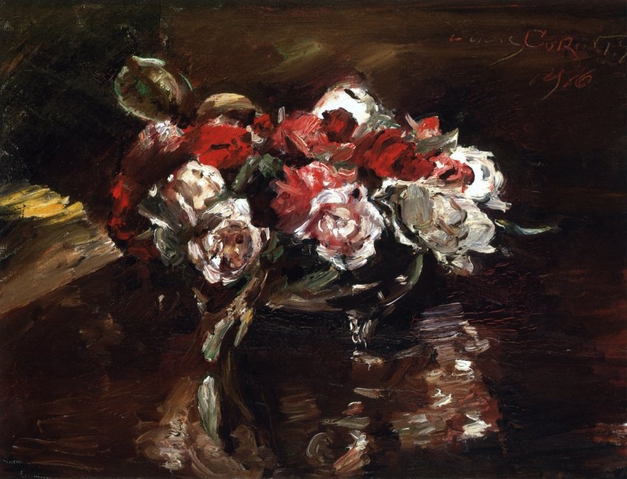 BlumenstilllebennEnglish：花卉仍然Lifen 作者 洛维斯·科林斯（Lovis Corinth）