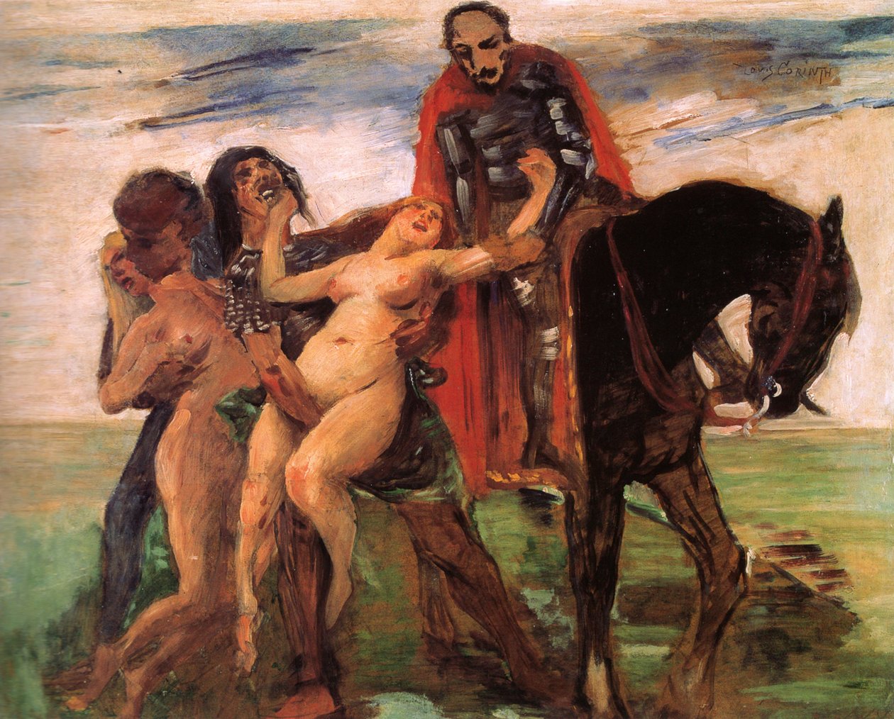 女人抢劫草案 作者 洛维斯·科林斯（Lovis Corinth）