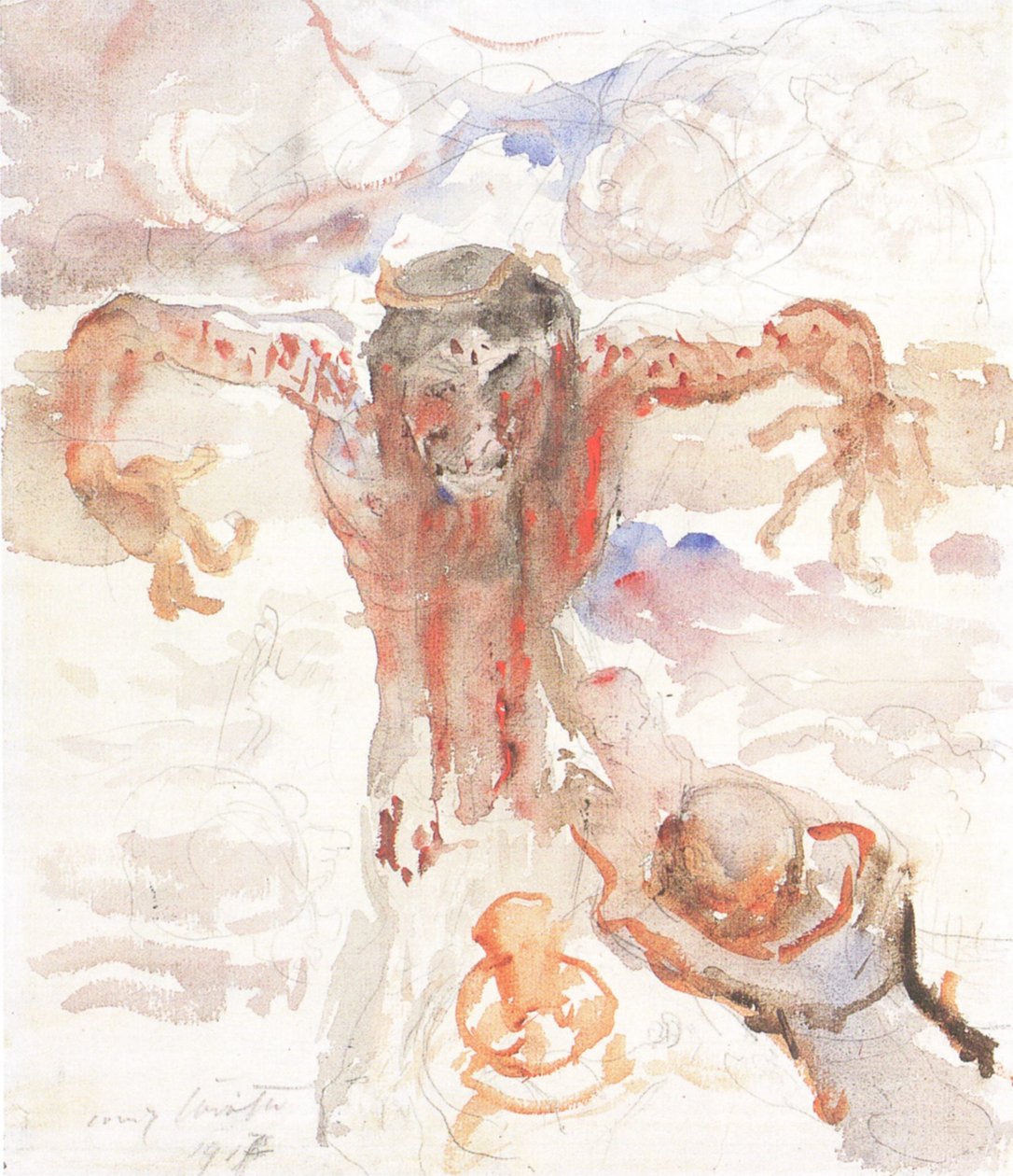 钉在十字架上的基督 作者 洛维斯·科林斯（Lovis Corinth）