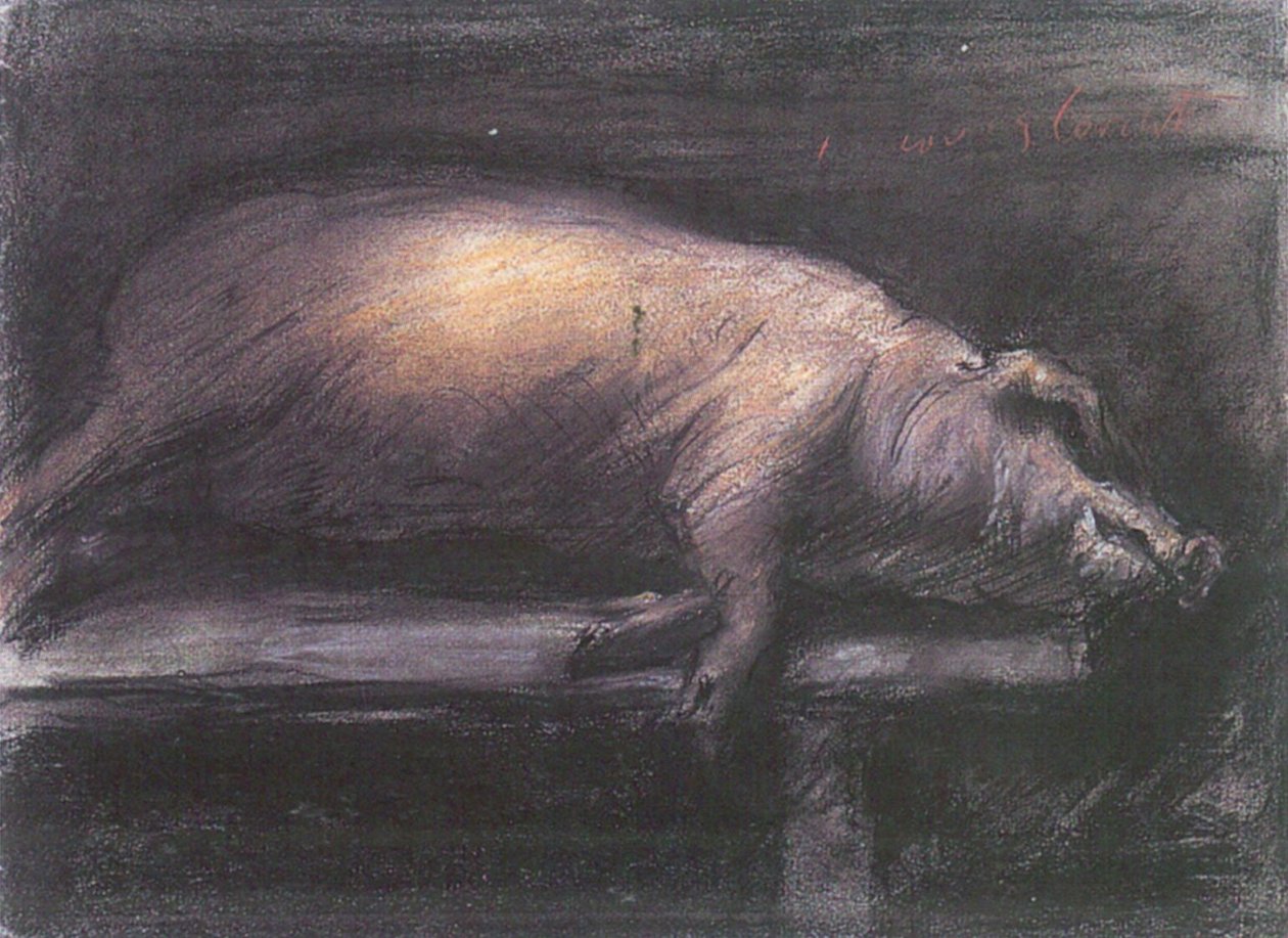 Butchered PorkEnglish：屠杀Pign 作者 洛维斯·科林斯（Lovis Corinth）