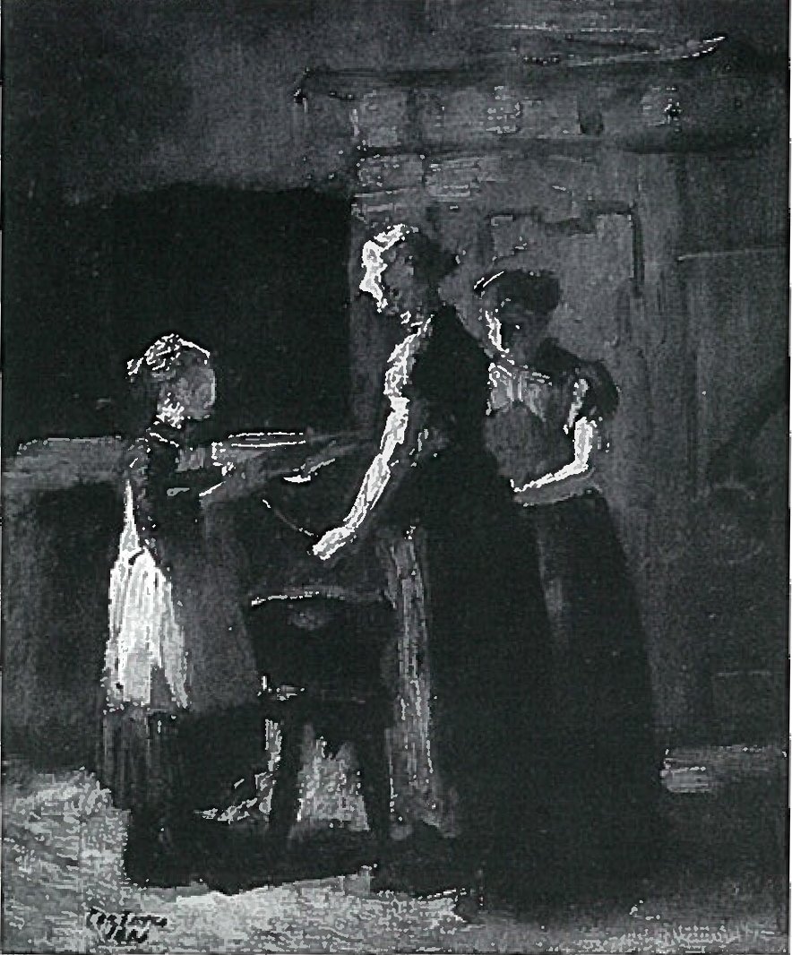 在渔民家里学习 作者 洛维斯·科林斯（Lovis Corinth）